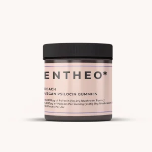 Entheo Peach Vegan Psilocin Gummies Mushroom